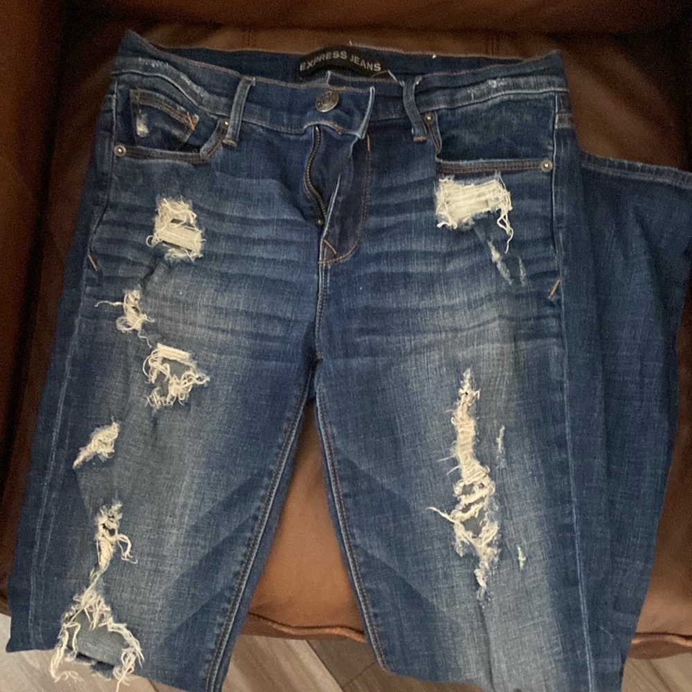 Express ripped jeans size 8
